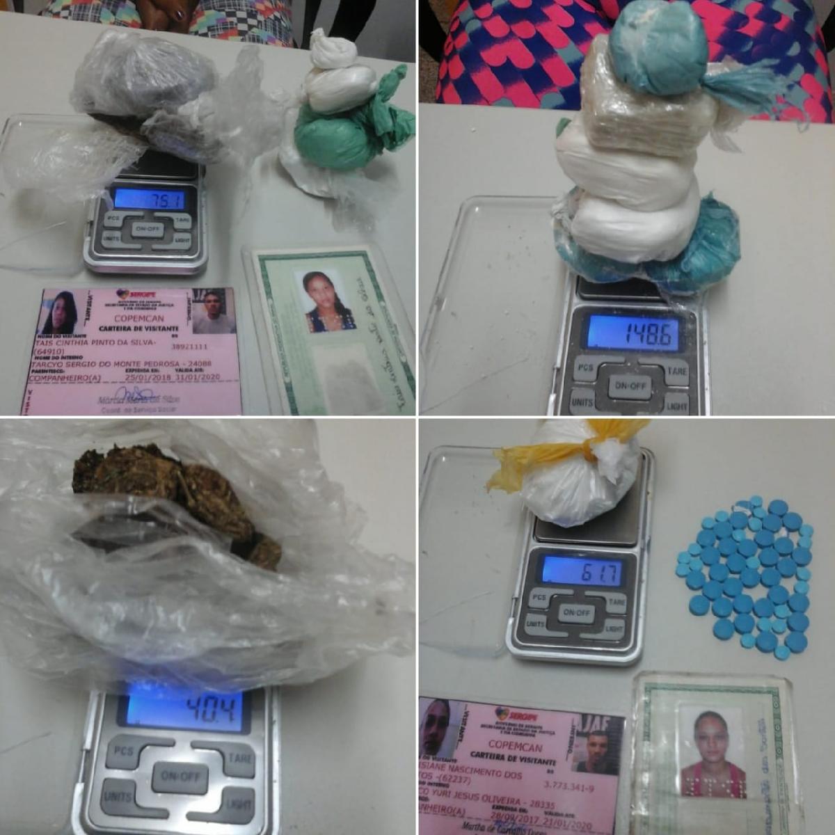 Quatro mulheres são flagradas tentando entrar com drogas no Copemcan