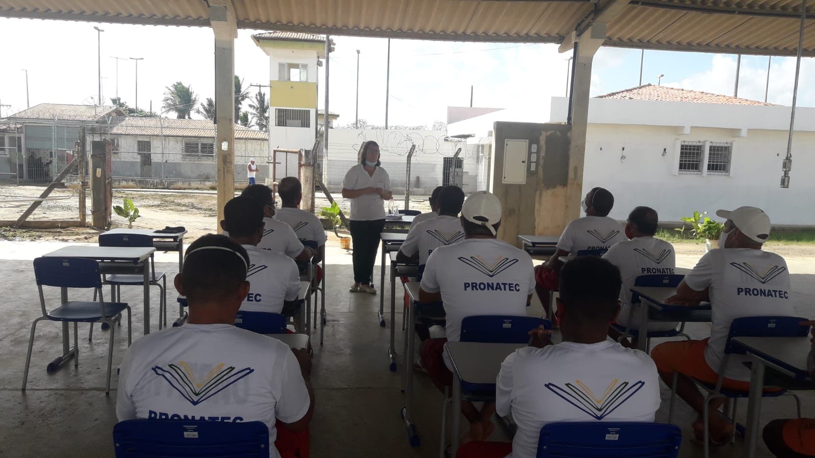Curso de Barbeiro Pronatec foi iniciado no Presídio Regional Senador Leite Neto (Preslen)