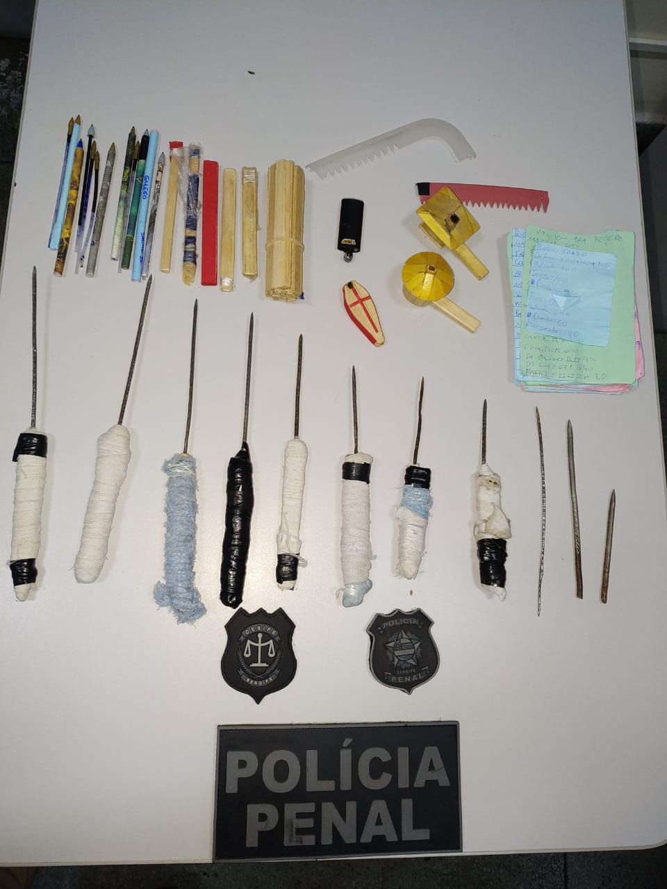 Polícia Penal realiza revista geral na Cadeia Pública de Areia Branca