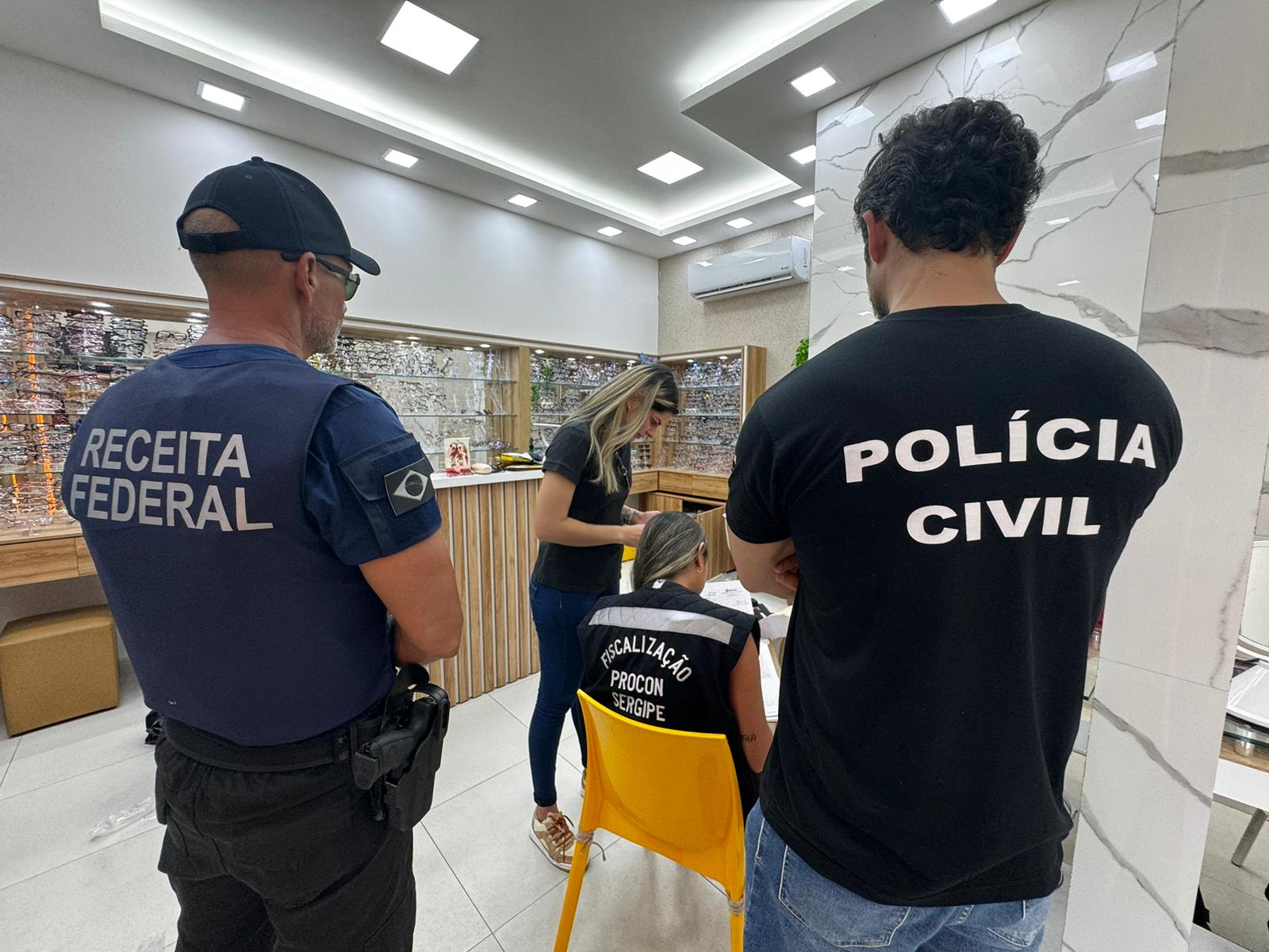 Operação Ocularium combate a pirataria de óculos, armações e lentes em Aracaju